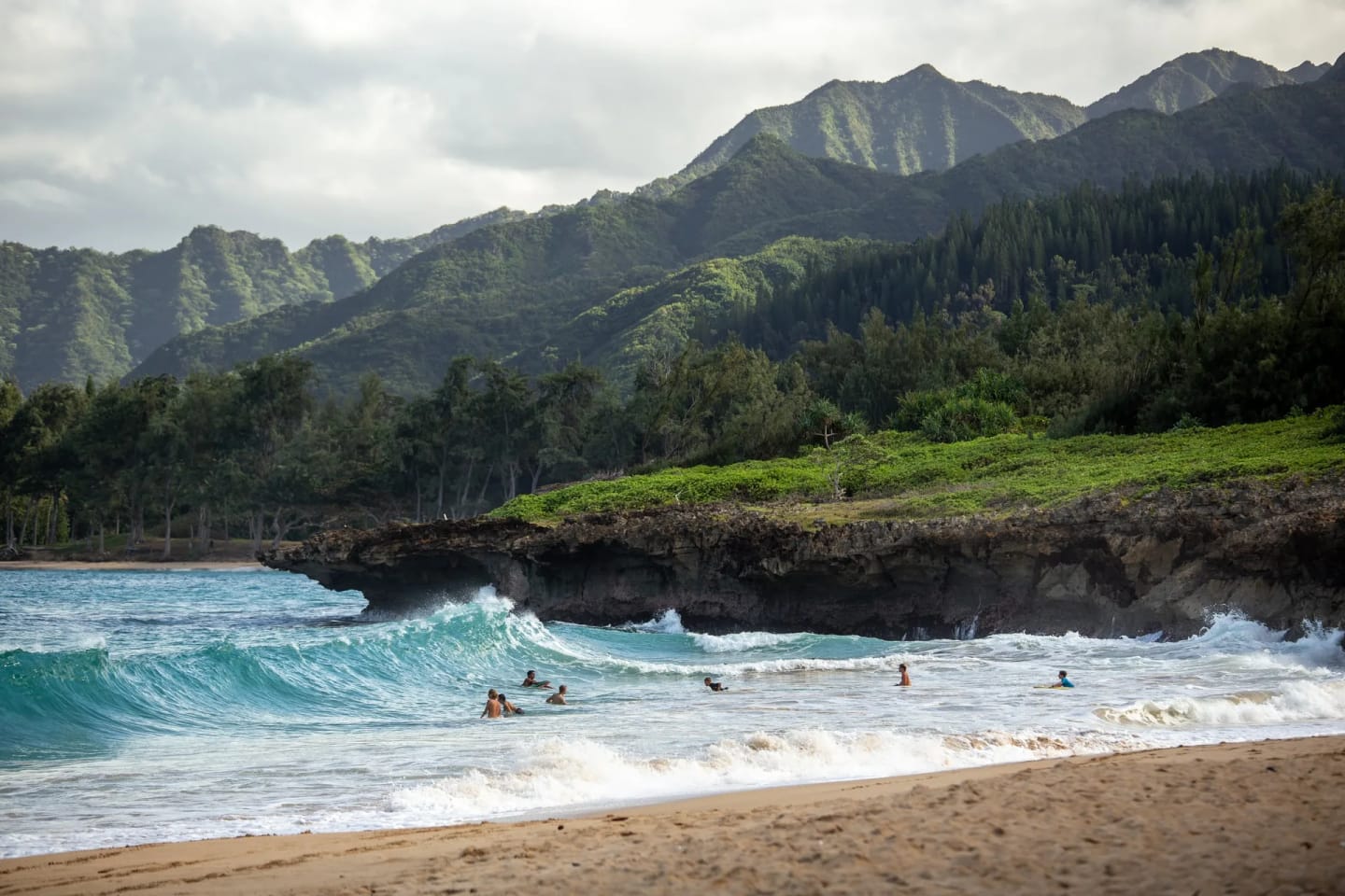 Spiaggia hawaiana